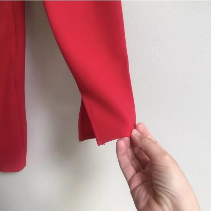 NWT INC Red Drape-Front Sheath Dress - Image 5