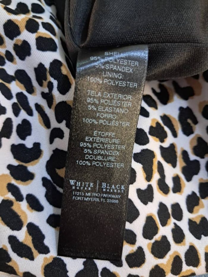 White House Black Market Animal Print Short sleeve Dress - Image 3