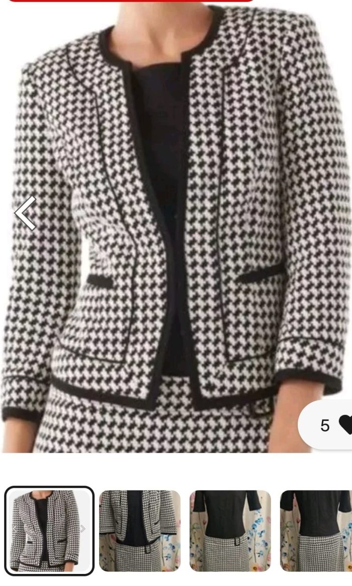 White House Black Market Houndstooth - Image 2