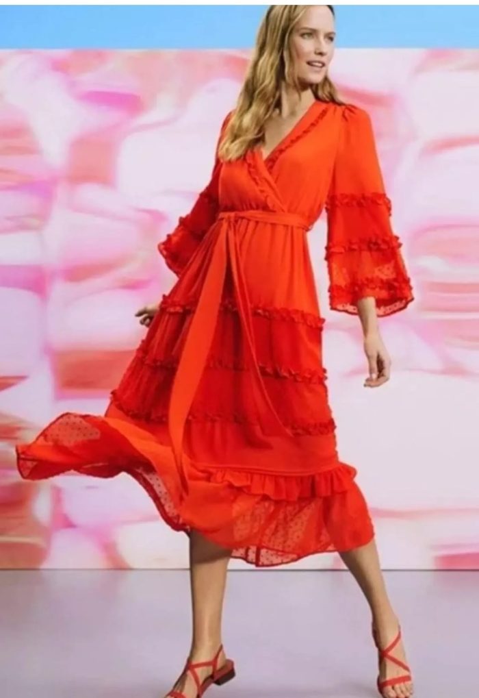 Alexis Sleeve Tiered Ruffle Dress - Image 4