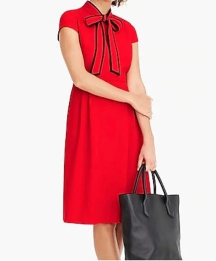J-Crew  red dress. 6 Tall
