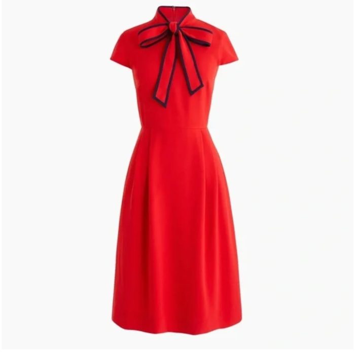 J-Crew  red dress. 6 Tall - Image 2