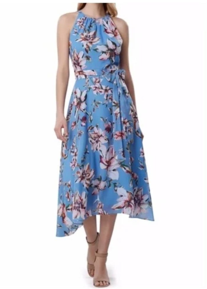 Tahari Floral Dress 10 P