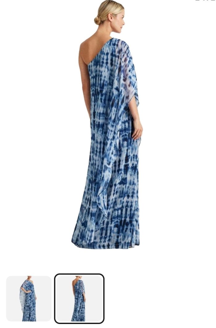 Ralph Lauren Tie-dye Gorgette Gown. Size 2 - Image 2