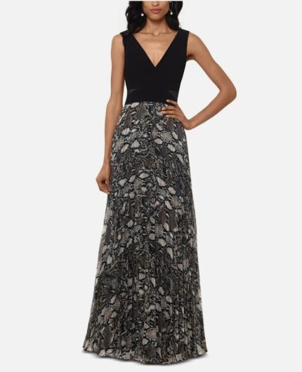 Xscape snake print  Maxi Dress 8