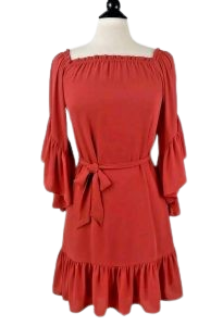White House Black Market flounce dress  M