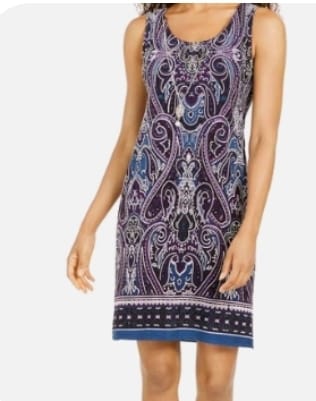 R&M Richards Floral Dress. 10P