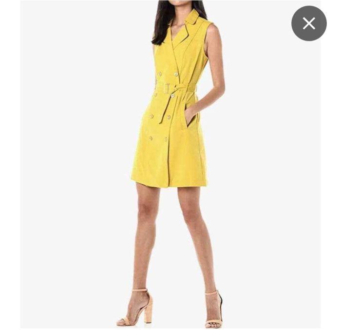 Sharagano Custard Dress. US 8P - Image 3