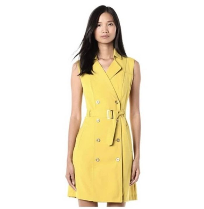 Sharagano Custard Dress. US 8P - Image 4