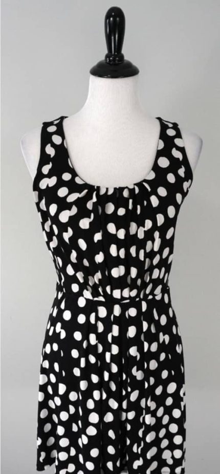 White House Black Market Polka Dots Dress. US  4