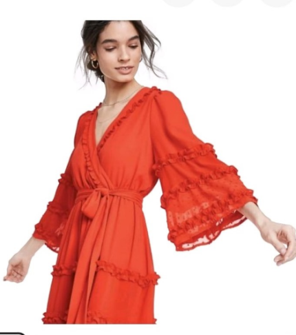 Alexis Sleeve Tiered Ruffle Dress