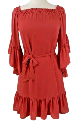 White House Black Market flounce dress