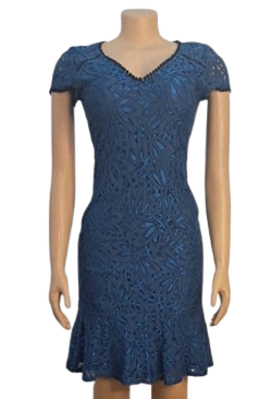 Kensie Teal Lacy dress