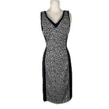 White House Black Market Animal Print Dress. 6