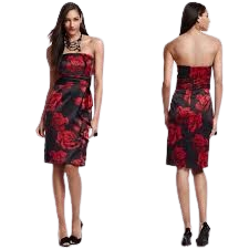 White House Black Market Floral Bustier Dress 4