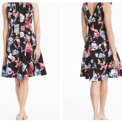 White House Black Market Floral Dress 12
