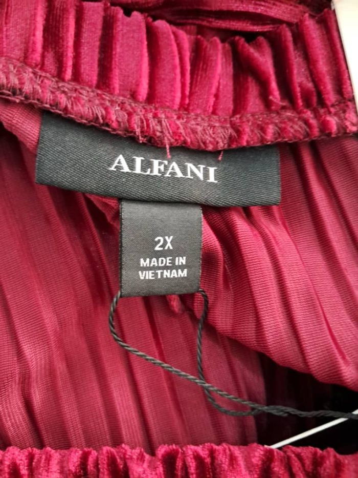 Alfani pleated Velvet Pant - Image 2
