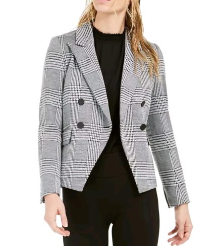 Bar III Check blazer