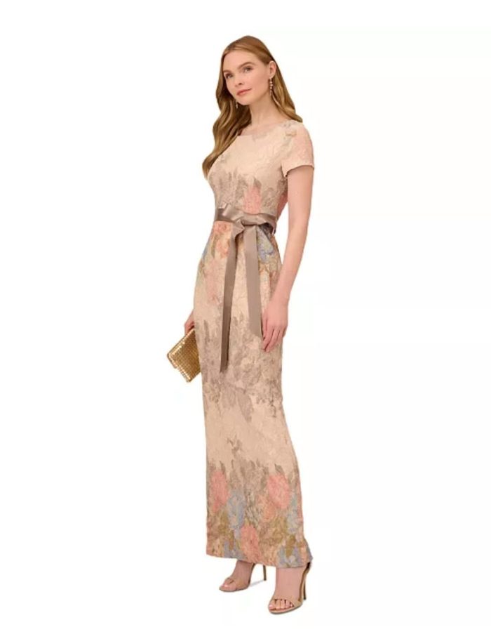 Adrianna Papell Floral Damask Dress - Image 2
