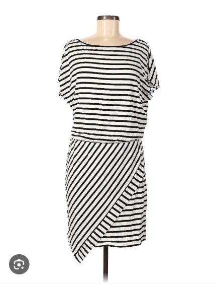 White House Black Market Stripped Dress. US S