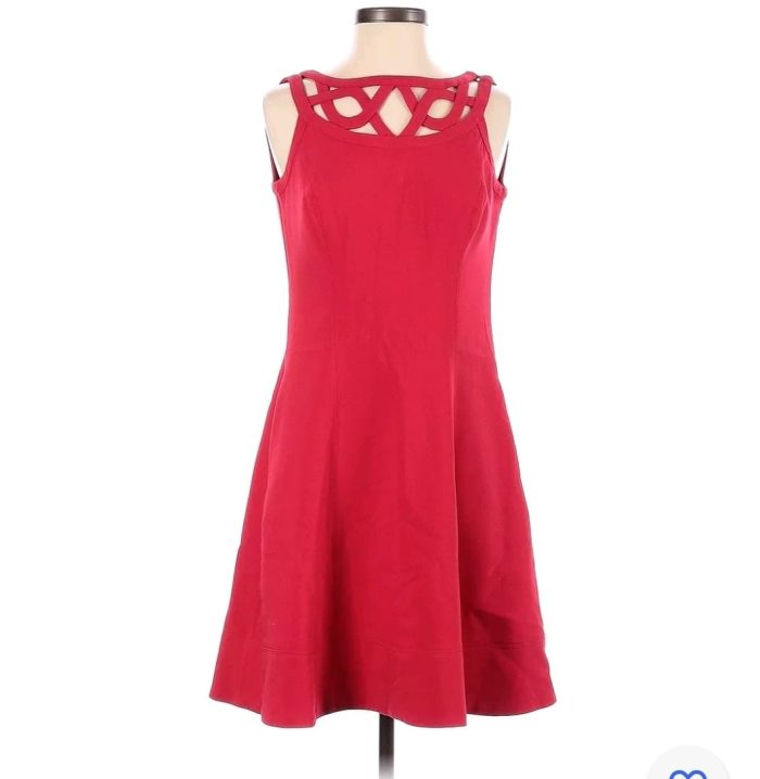 White House Black Market Cut-out Sleeveless Dress  US 12 - Image 2