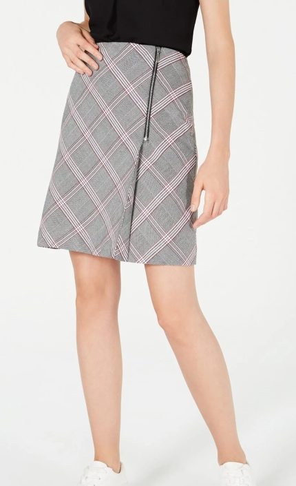 Bar III Plaid Skirt. 4, 10, 16