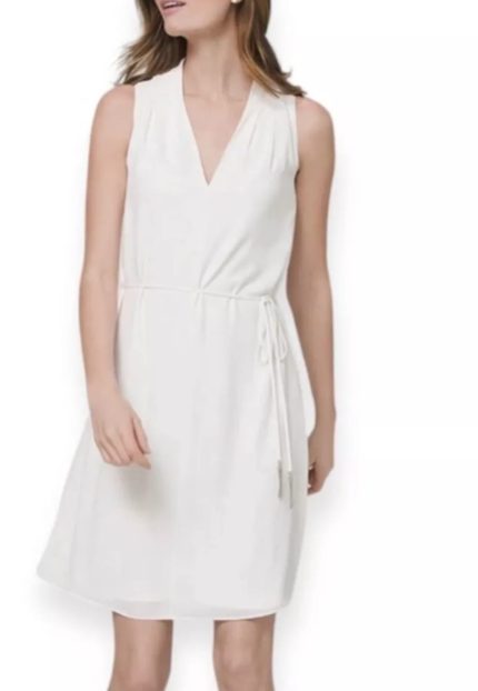 White House Black Market White Dress. M