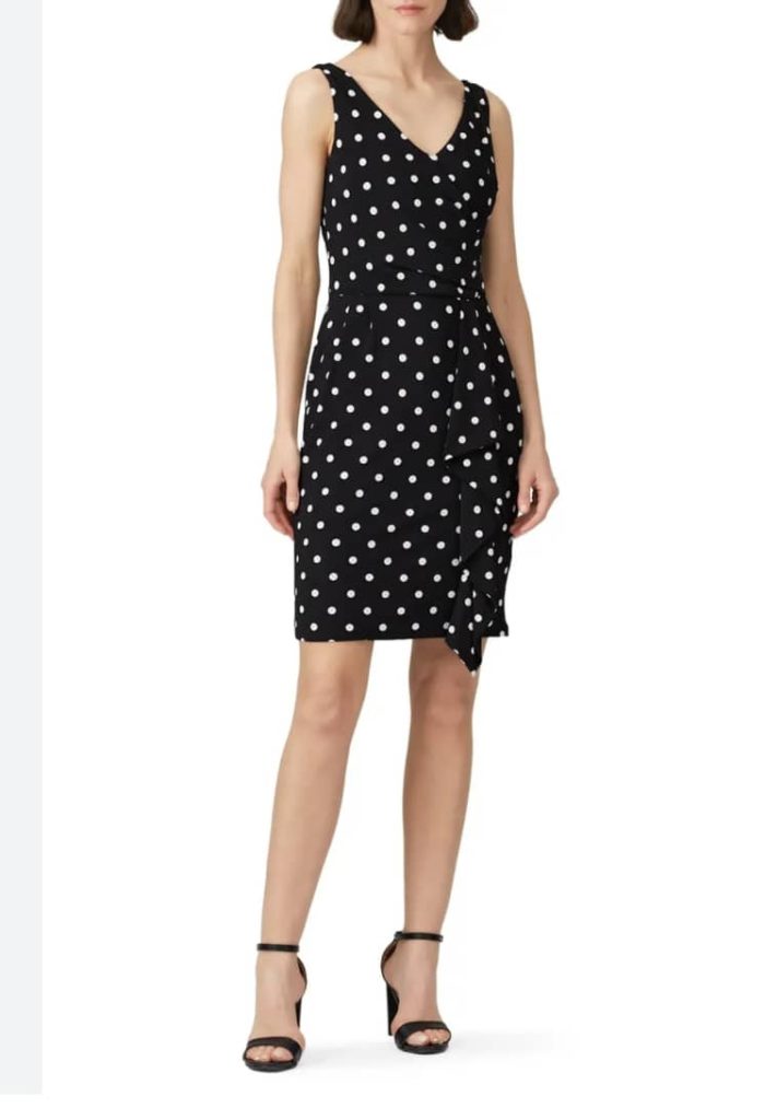 Ralph Lauren Polka Dots Sleeveless Dress. US 10 - Image 2