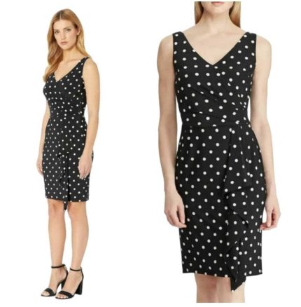 Ralph Lauren Polka Dots Sleeveless Dress. US 10
