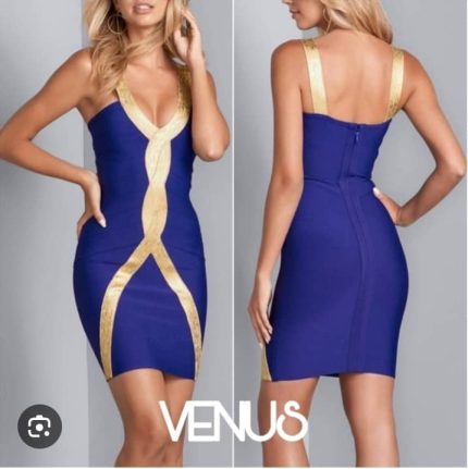 Venus Gold Dress. US XL