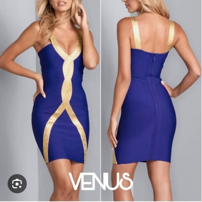 Venus Gold Dress. US XL