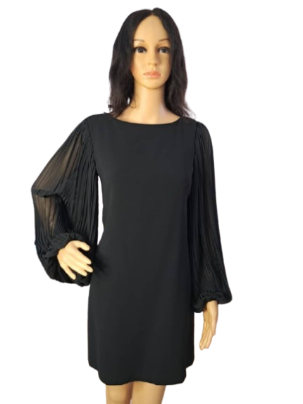 White House Black Market Long pleated hand Dress