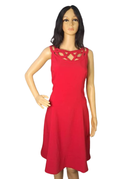 White House Black Market Cut-out Sleeveless Dress