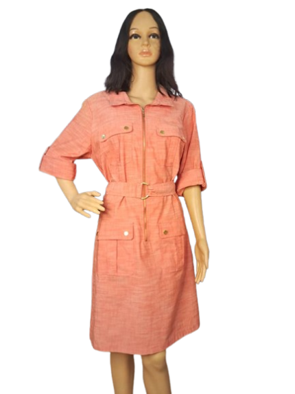 Sharagano Belted Dress
