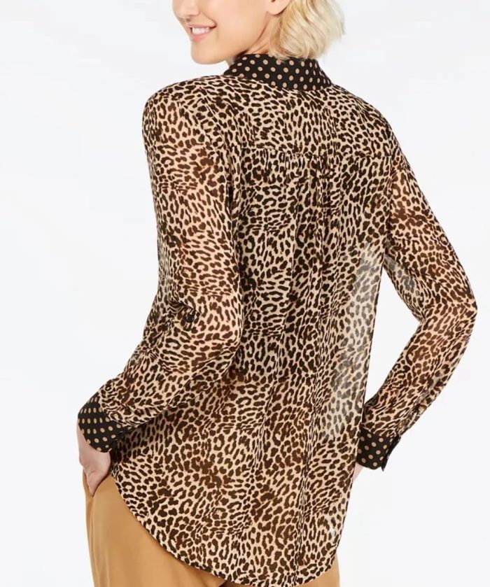 International Concept animal print shirt with pocal design - Image 2