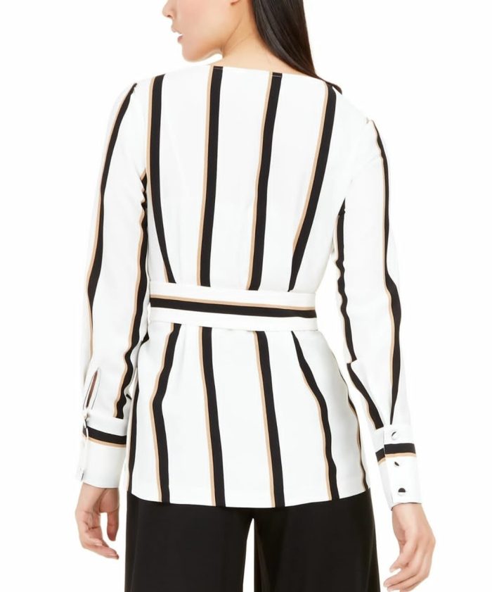 Alfani women belted Long sleeve top. M, L - Image 2