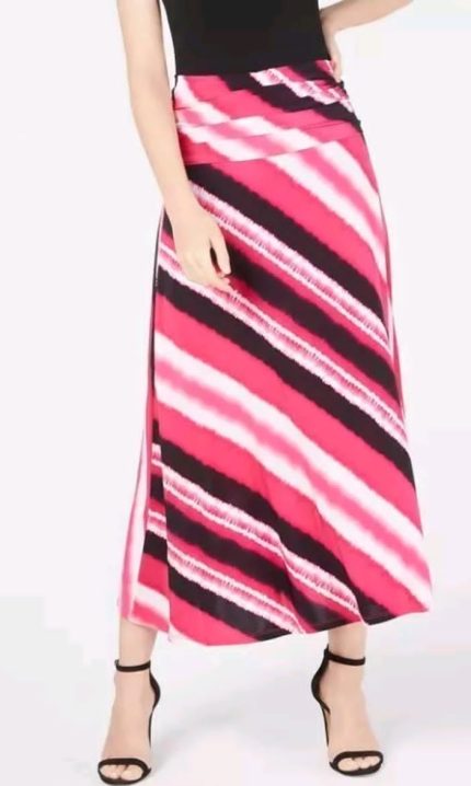 International Concept High Hise Tie Dye Stripe Skirt