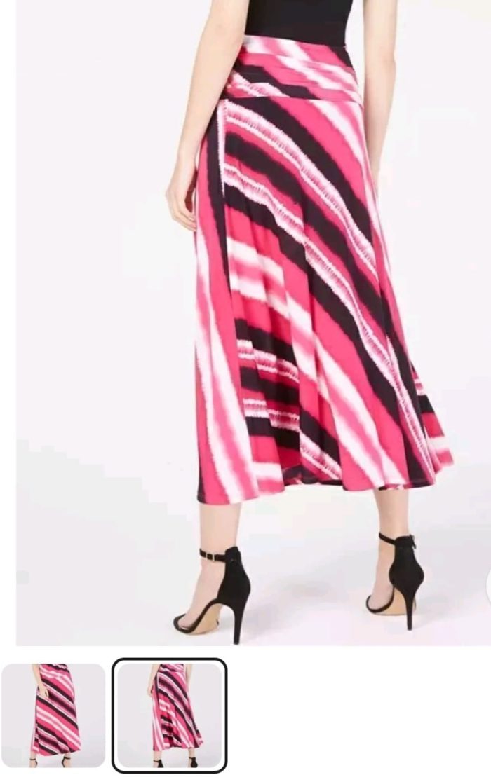 International Concept High Hise Tie Dye Stripe Skirt - Image 2