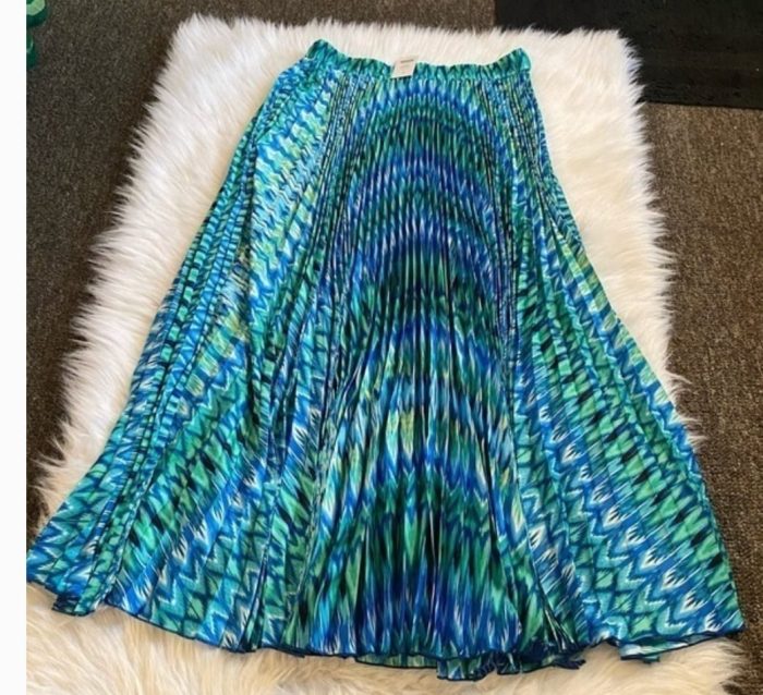 Chico's multiple coloured printed long skirt - Image 3