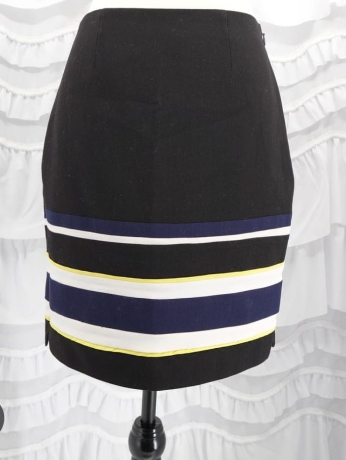 White House Black Market lined stripe skirt.  Sizes 0 to 14  - Image 2