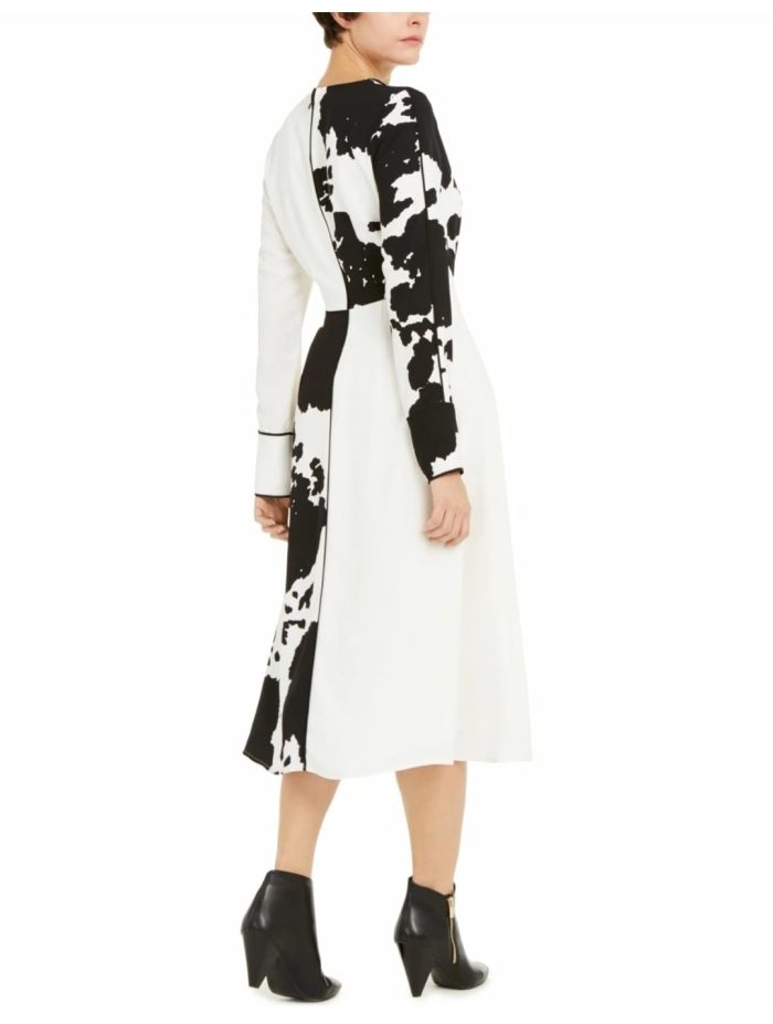 Alfani White & Black Floral Dress - Image 2