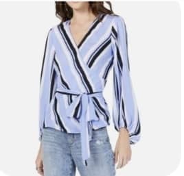 International Concept Belted Stripe Top