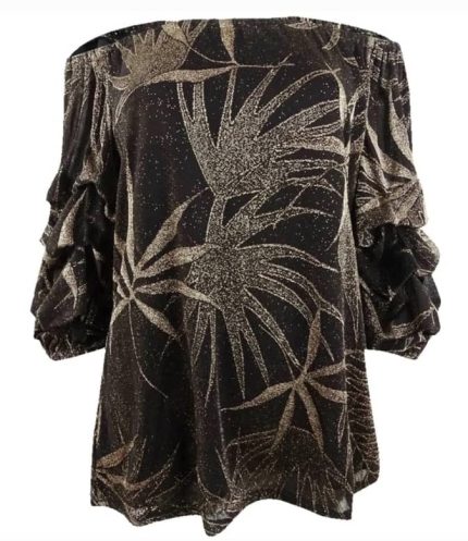 MSK Gold Ruffled Hand Top