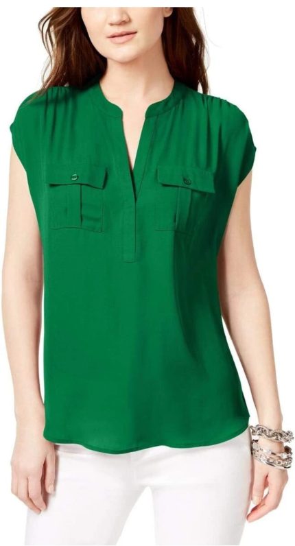 International Concept Green Short Sleeve Top
