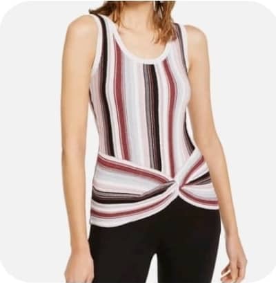 International Concept Multicoloured Stripe Top