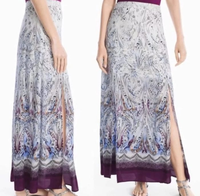 White House Black Market Maxi Skirt.  4, 6, 8.
