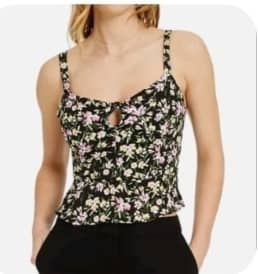 Bar III strap Floral To. M