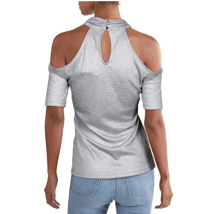 INC Silver Top. Sizes M, and L - Image 2