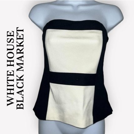 White House Black Market Bustier top. Size 8