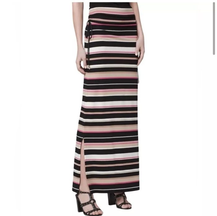 White House Black Market Convertible  Maxi Skirt. Med